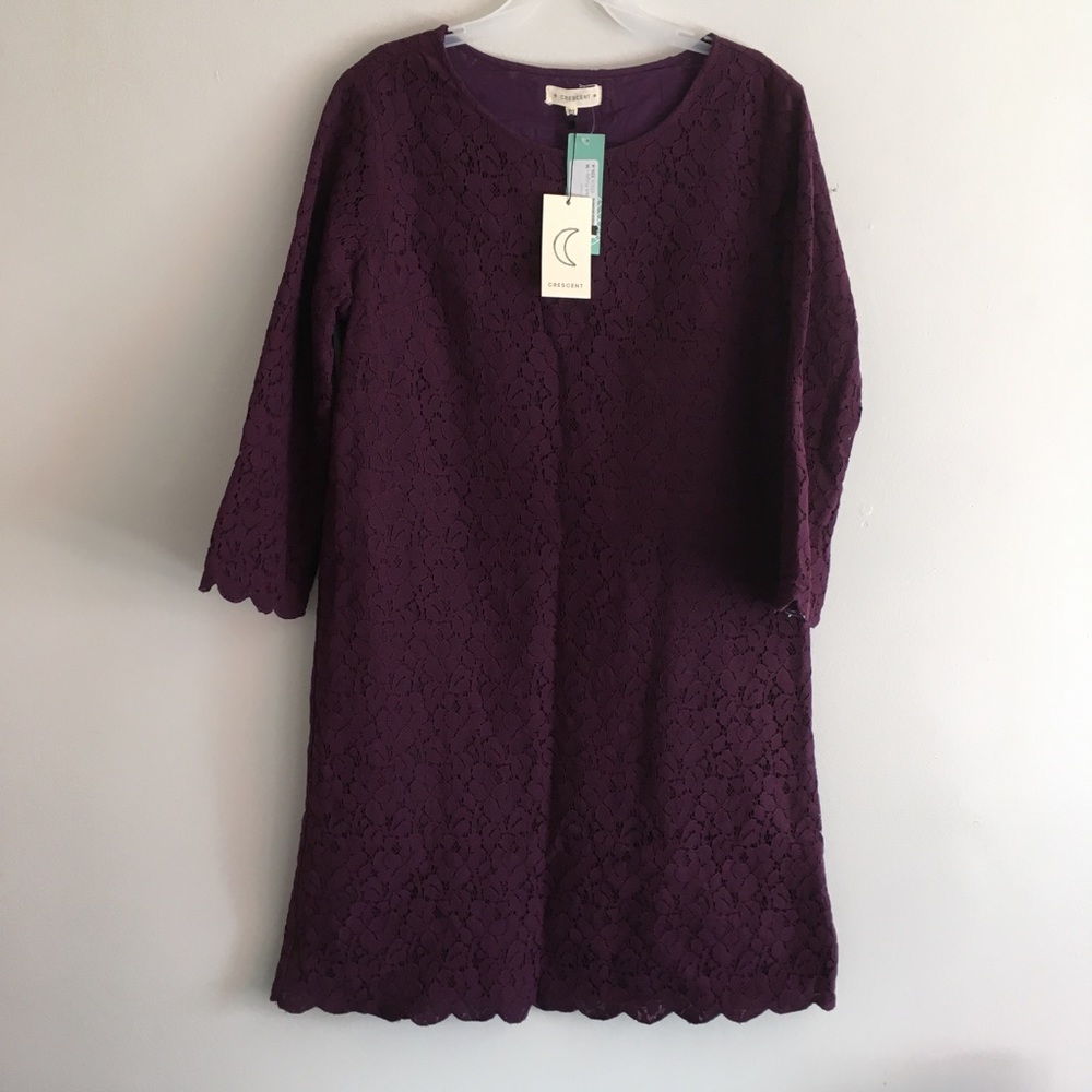 Crescent stitch fix Halladay lace scallop dress